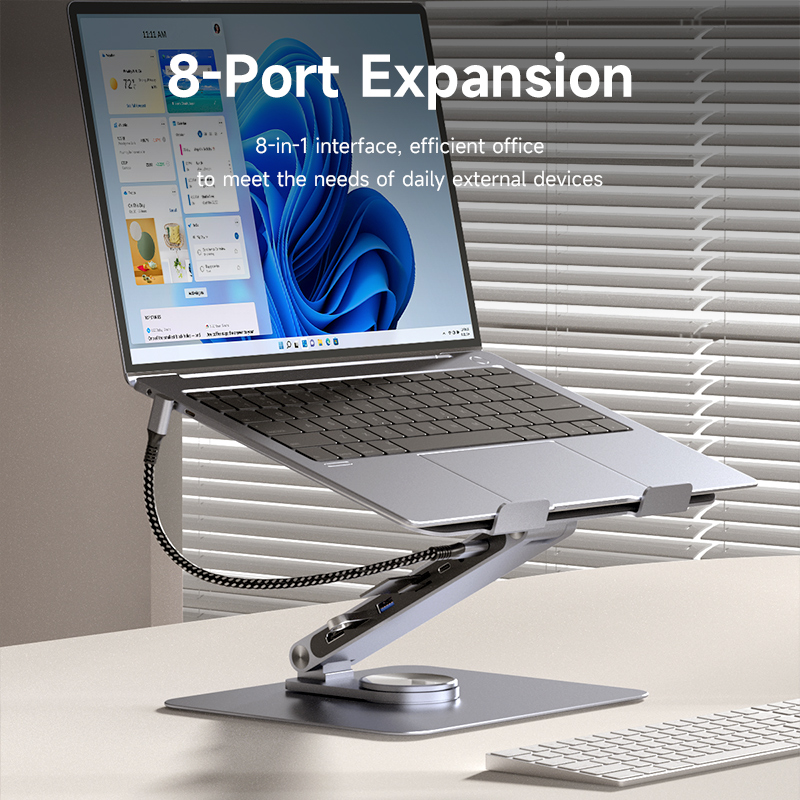 Hagibis Adjustable Aluminum La - Desk Setup Macbook ulasan dan harga