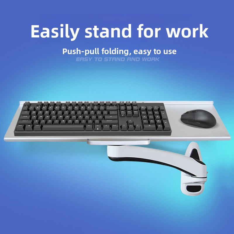 Industrial Wall Mounted Keyboa - Ergonomic Desk Setup Keyboard ulasan dan harga