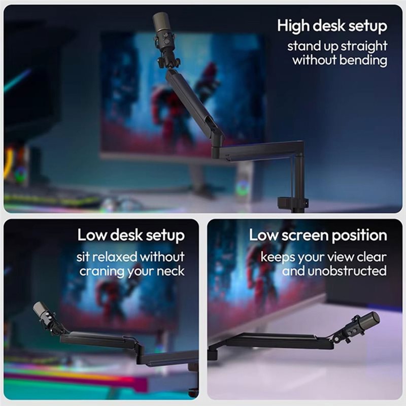 A99E-ZJ05 Adjustable Microphon - Desk Setup With Mic ulasan dan harga