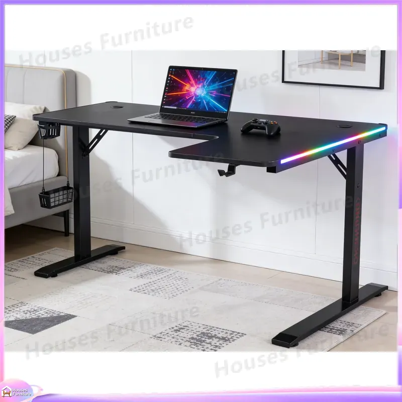 Large 160cm Gaming Desk with L - Desk Setup Pc ulasan dan harga