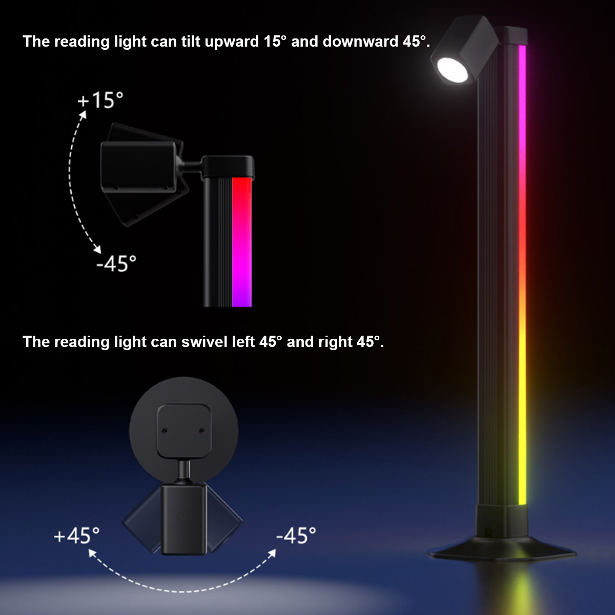 Smart Light Bar LED RGB Music  - Desk Setup Black ulasan dan harga