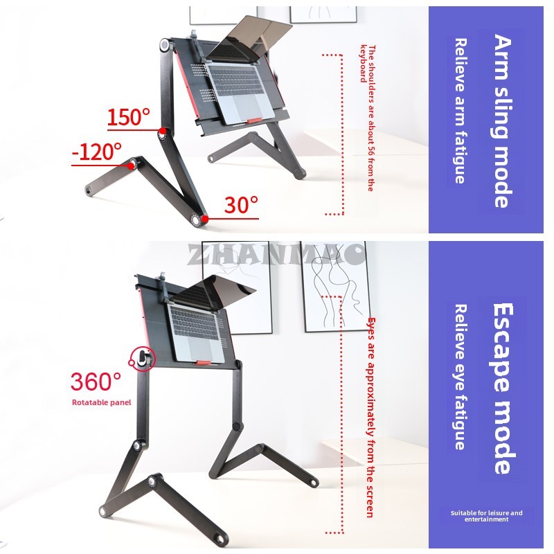Lying Flat on The Bed, Laptop  - Desk Setup Pc ulasan dan harga