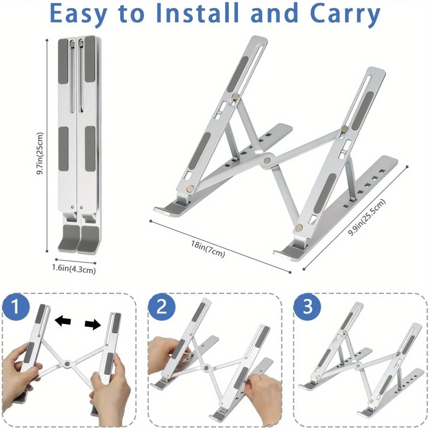 Portable Notebook Cooling Stan - Desk Setup Macbook ulasan dan harga