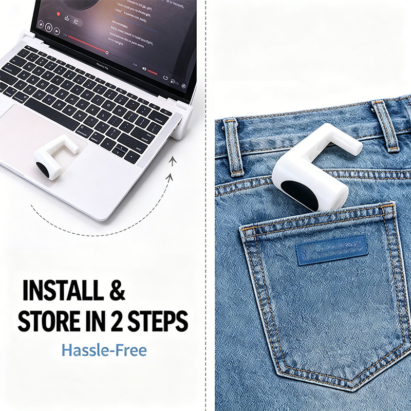 Portable Laptop Stand Foldable - Desk Setup Macbook ulasan dan harga