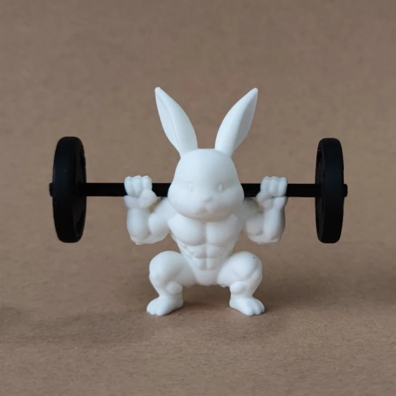 6cm Muscle Bunny Decor For Eas - Desk Setup Nature ulasan dan harga
