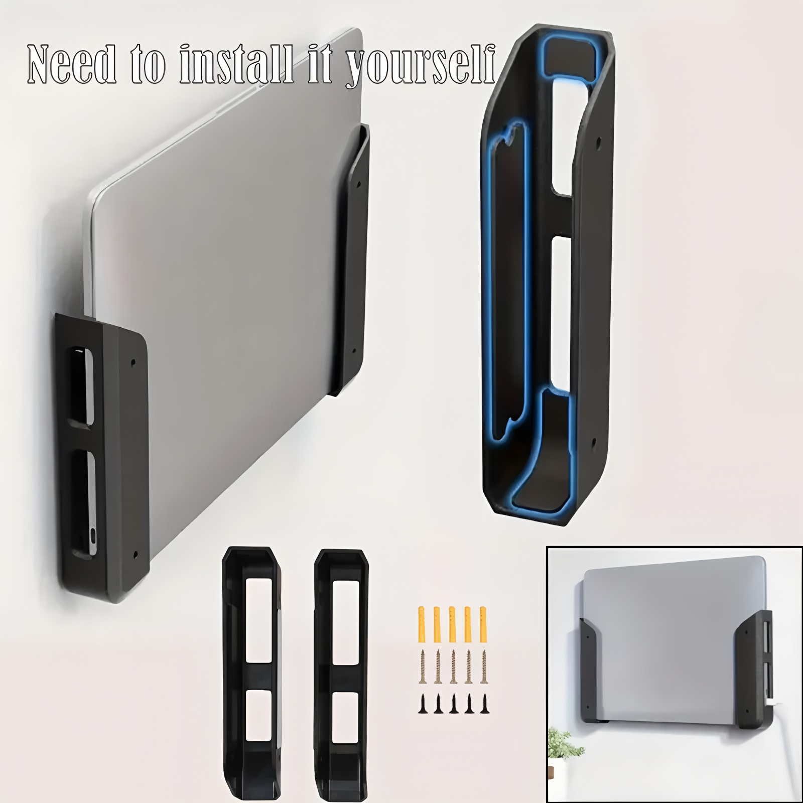 Universal Laptop Wall Mount Un - Desk Setup Macbook ulasan dan harga